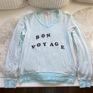 Wildfox Baggy Beach Jumper - Long Sleeve Shirt - Bon Voyage